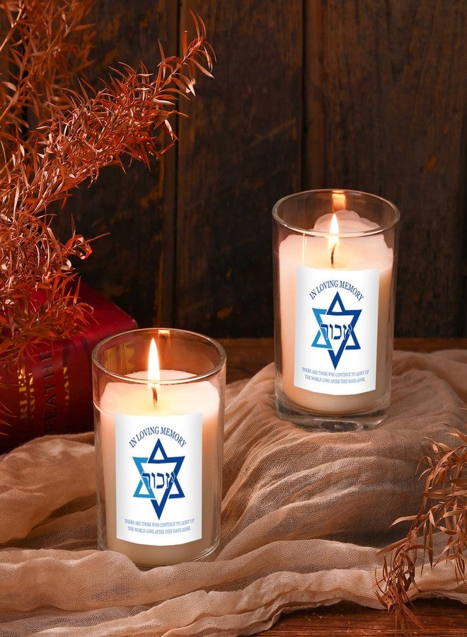 Conelist Yahrzeit Memorial Candles - Jewish Sympathy Bereavement Gifts for Loss of Loved One - Natural Soy Wax Hand Poured(4 Pcs) - Image 3